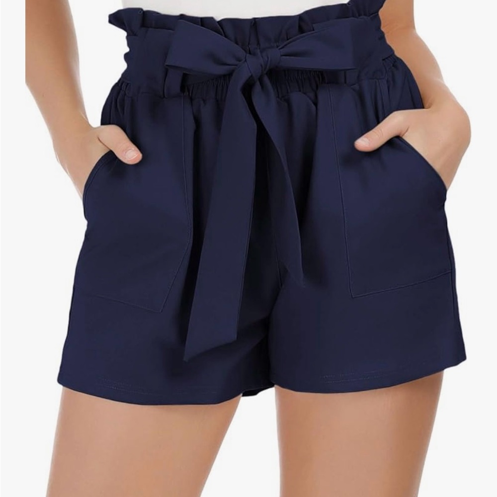 Grace Karin NWT High Waist Navy Shorts